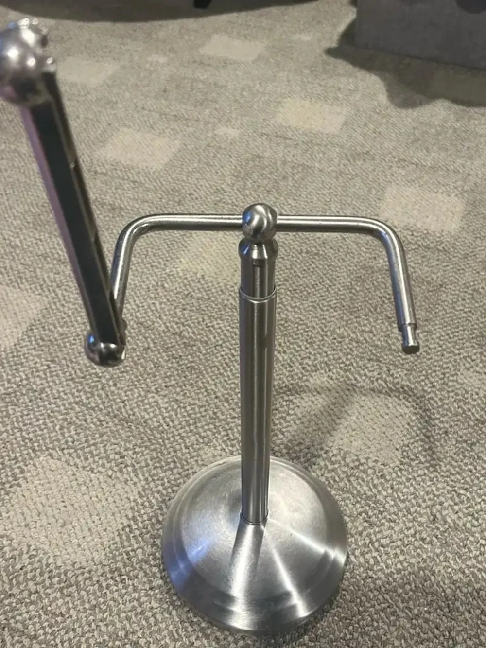 Telescoping Pivoting Freestanding Toilet Paper Holder, Adjustable Height